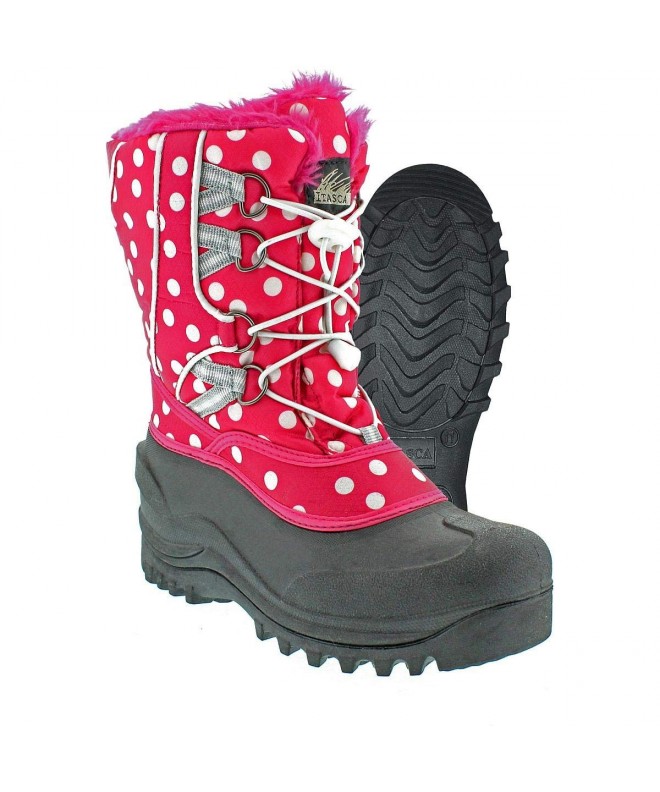 Boots Snow Kicker Polkadot Girls Snow Boot - CC185TZTZQ3 $57.74