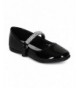 Boots Girl's Patten With Strap Ballet Flats - Color:BLACK - C011TXTNSU5 $35.12