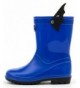 Boots Toddler Kids Rain Boots Solid Color with Handle (Red/Black/Blue/Purple/Pink) - Blue Batman - CF18DYM65MI $35.82