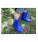 Boots Toddler Kids Rain Boots Solid Color with Handle (Red/Black/Blue/Purple/Pink) - Blue Batman - CF18DYM65MI $35.82
