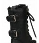 Boots Dome-2 Girls Kids Lace Up Military Combat Boots - Black - CM11FQA2NGT $50.93