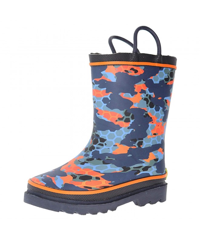 Boots Comb Camo Rain Boot - Navy Matte - CZ18LY8O9DN $50.35