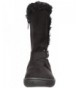 Boots Kids Girls' Plush Fashon Pull-on Microfiber Bootie Boot - Maggie Black - C512COLBEUJ $51.53