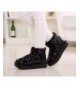 Boots Boy's Girl's Warm Winter Sequin Waterpoof Outdoor Snow Boots - Black - CY120F7T49R $28.70