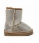 Boots Girl's Warm Winter Cozy Metallic Shearling Boot - Gold - CN189LHKWNE $19.07