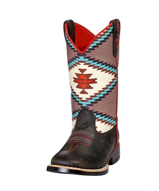 Boots Girl's Emily Square Toe Boots - Man Made - Brown - CK182M4MRDW $87.34