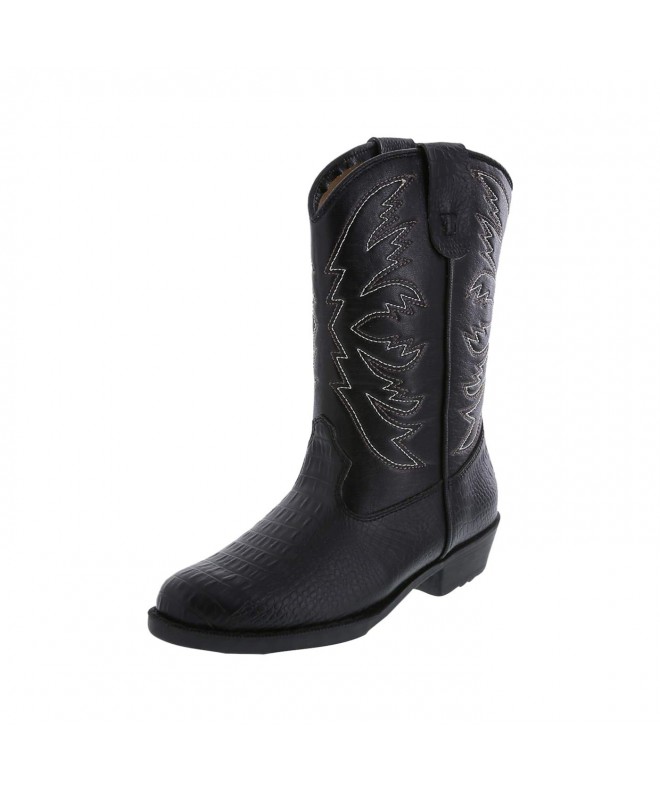 Boots Kids' Western Boots - Black - C412N3VY36I $50.59