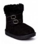 Boots Madness Jr. Girls Warm Winter Boots - Buckle - Black - C6186KOIC3U $27.69
