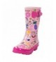 Boots Kids Rain Boots Boys Girls Toddler/Little Kids/Big Kids Rubber Waterproof Garden Shoes - Pink Graffiti - CQ18ING7DEW $4...