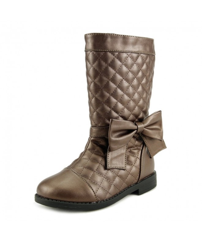 Boots Quilted Tall Boot - Brown - CO1205BX3CH $30.79