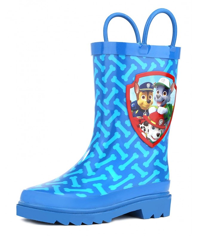 Boots Kids Boys' Paw Patrol Character Printed Waterproof Easy-On Rubber Rain Boots (Toddler/Little Kids) - CS128HH5I0B $42.29