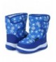 Boots Boy & Girls Snow Boots Winter Outdoor Waterproof Fur Lined (Toddlers/Kids)-TX4-Blue-25 - CD18EK8YIOI $38.40