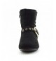 Boots Girls Side Zipper Faux Suede Slouch Boots (Toddler/Little Kid/Big Kid) - Black - CN1873W5DON $45.92