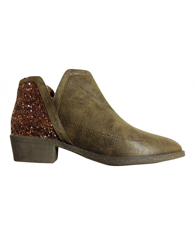 Boots Girl's Fashion Bootie - Oatmeal Heather Sparkle - CP189R60KCR $41.81