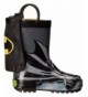 Boots Kids' Waterproof D.c. Comics Character Rain Boots with Easy on Handles - Batman Everlasting - CC11GLI8QMV $69.82
