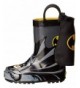Boots Kids' Waterproof D.c. Comics Character Rain Boots with Easy on Handles - Batman Everlasting - CC11GLI8QMV $69.82