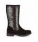 Boots Girls Jewel Sequin Mid Calf Boot Shoes - Black - CW18IKIEL65 $61.72