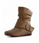 Boots Girls Faux Leather Ankle Boots (Toddler/Little Kid/Big Kid) - Tan - CQ128VZP773 $32.50