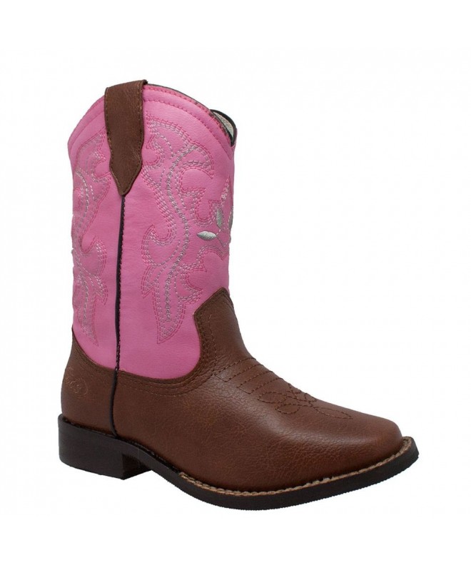 Boots Kids' 6585 Western Boot - Pink - CS128XLOA6X $79.01