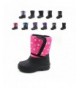 Boots Cold Weather Snow Boot 1319 Pink Snowflakes Size 12 - C712F3WGM3F $30.15