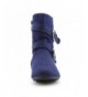 Boots Girls Side Zipper Faux Suede Slouch Boots (Toddler/Little Kid/Big Kid) - Blue Denim - CW1873WMXK8 $41.36