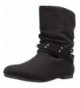 Boots JoJo-K Toddler/Youth Girls Fashion Slouch Bootie - Black - CI189IT3CR4 $48.31