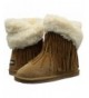 Boots Kid's Fringe Wrap Fashion Pull On Boot (Little Kid/Big Kid) - Chestnut - CE11WTIC1FF $64.64
