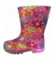 Boots Toddler and Youth Girls Light-Up Butterfly - Peace Sign and Flower Design Pink Rain Boot Snow Boot - C712CZL5XDR $28.31
