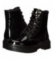 Boots Kids' Big Girl's Ignite Shiny Boot Fashion - Black - CY128EXK2VX $76.43