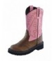 Boots Girls' Light Saddle Vamp Cowgirl Boot Round Toe - Tb2244c - Apache Tan - CN116051F2N $83.99