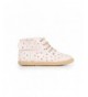 Boots Unisex Suede MacAlister Lace-up Booties with Hook and Loop/Zipper - Pink With Gold Stars - CZ18KO88TAL $82.37