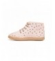 Boots Unisex Suede MacAlister Lace-up Booties with Hook and Loop/Zipper - Pink With Gold Stars - CZ18KO88TAL $82.37
