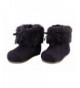 Boots Infant & Toddler Faux Fur Cuff Winter Boots - Purple - C911TMZ4J9T $23.18