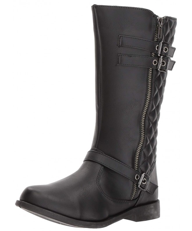 Boots Kids' Girls Tall Boots Fashion - Black - CH185C7NY6H $62.91