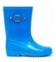 Boots Toddler Kids Rain Boots Solid Color with Buckle - Blue - CP18GZH9LCW $32.36