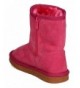 Boots Girls Faux Suede Butterfly Fur Lined Winter Boot FG58 - Fuchsia - CF12N2J53RI $45.66