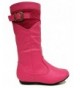 Boots Girls Tina-Jr Mid Calf Riding Boots - Hot Pink - CZ125R822PR $53.15