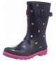 Boots Baby Girl's Printed Welly Rain Boot (Toddler/Little Kid/Big Kid) Navy Acorn Dot 1 M US Little Kid M - CS188A004HG $54.78
