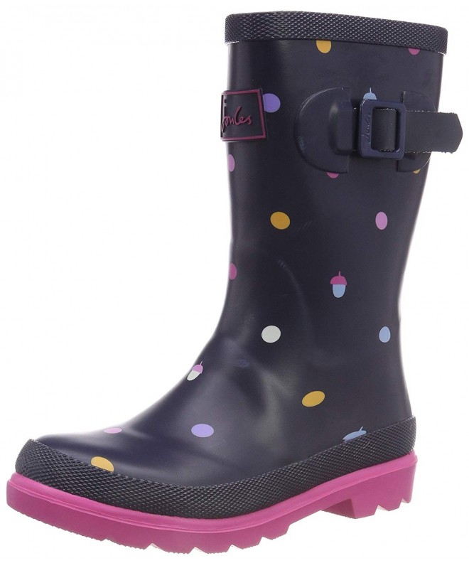 Boots Baby Girl's Printed Welly Rain Boot (Toddler/Little Kid/Big Kid) Navy Acorn Dot 1 M US Little Kid M - CS188A004HG $54.78