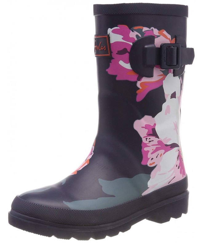 Boots Baby Girl's Printed Welly Rain Boot (Toddler/Little Kid/Big Kid) Navy Granny Floral 11 M US Little Kid - CF188AH5I7L $5...