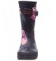 Boots Baby Girl's Printed Welly Rain Boot (Toddler/Little Kid/Big Kid) Navy Granny Floral 11 M US Little Kid - CF188AH5I7L $4...