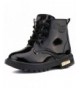 Boots Kids Boys Girls Lace/Zip Up Ankle Boots - Black - CS12N7F2QCQ $36.23