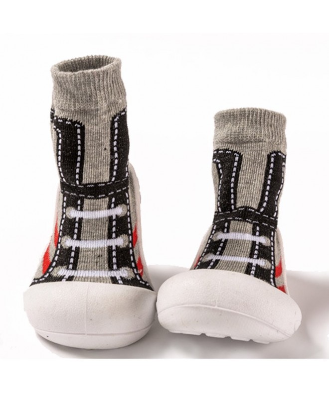 Boots Child Cotton Socks Indoor Walking Shoes for Girls and Boys - Gray Shoes - CU18HYENAN3 $19.05
