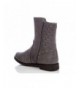 Boots Girl's Cozy Quilted Studded Mid-Calf Boot - Grey - CM187RML57K $31.86