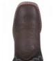 Boots Mountain Boys Brown/Black Tyler Square Toe Western Cowboy Boots - Brown/Black - CV12HJVIVTV $91.92