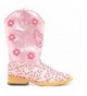 Boots Western Boots Girls Pecos Kids Zip 6 Youth Pink 4471030 - C111L3VLIL7 $51.94