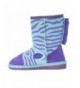 Boots Kids' Animal Blue Zebra Pull-On Boot - Blue - CX12KA4Z28V $64.04