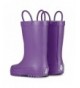 Boots Elementary Collection Rain Boots with Easy-On Handles for Toddlers and Kids - Grape Jelly Purple - CK18M0LL063 $40.16