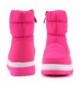 Boots Toddler Snow Boots for Boys Girls Winter Outdoor Waterproof Fur Lined Kids Booties - T-hot Pink - CZ18K3U50AS $40.99