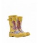 Boots Baby Girl's Printed Welly Rain Boot (Toddler/Little Kid/Big Kid) Yellow Floral 1 M US Little Kid - CH18ELWIS65 $69.69